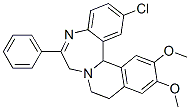 CAS#: 62206-00-2, 7,9,10,14B-Tetrahydro-2-Chloro-12,13-Dimethoxy-6-Phenylisoquino[2,1-d][1,4]Benzodiazepine