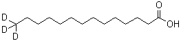CAS 登录号：62217-71-4， (14,14,14-<sup>2</sup>H<sub>3</sub>)十四烷酸