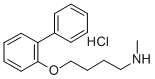 CAS 登录号:62232-79-5, N-甲基-N-(4-(2-联苯基氧基)丁基)胺盐酸盐
