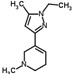 CAS 登录号：622403-76-3， 5-(1-乙基-5-甲基-1H-吡唑-3-基)-1-甲基-1,2,3,6-四氢吡啶