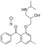 CAS#: 62261-89-6, 2-(2-Hydroxy-3-Isopropylaminopropoxy)-4,6-Dimethylbenzophenone Hydrochloride