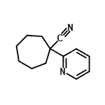 CAS 登录号：623569-87-9， 1-(2-吡啶基)环庚烷甲腈