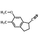 CAS 登录号：623572-70-3， 6-甲氧基-5-甲基-1-茚满甲腈