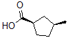 CAS 登录号：6240-43-3， (1R,3S)-rel-3-甲基-环戊烷羧酸 