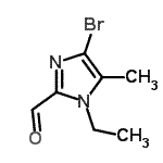 CAS 登录号：624746-80-1， 4-溴-1-乙基-5-甲基-1H-咪唑-2-甲醛