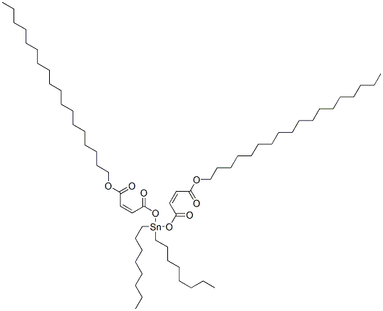 CAS 登录号:62480-03-9, (Z,Z)-6,6-二辛基-4,8,11-三氧代-5,7,12-三氧杂-6-锡杂三十碳-2,9-二烯酸十八烷基酯
