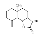CAS 登录号：62487-25-6， (3aR)-3aalpha,4,5,5a,6,7,8,9,9abeta,9balpha-十氢-5aalpha-甲基-3,9-二(亚甲基)萘并[1,2-b]呋喃-2(3H)-酮