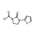 CAS 登录号：62492-31-3， 3-(2-呋喃基)-2-氧代-1-咪唑烷羰基氯化物