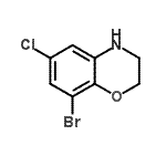 CAS 登录号：625394-67-4， 8-溴-6-氯-3,4-二氢-2H-1,4-苯并恶嗪