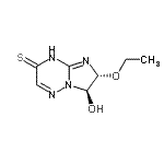 CAS 登录号：625395-85-9， (6R,7R)-6-乙氧基-7-羟基-6,7-二氢咪唑并[1,2-b][1,2,4]三嗪-3(4H)-硫酮