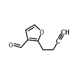 CAS 登录号：625415-42-1， 2-(3-丁炔-1-基)-3-糠醛
