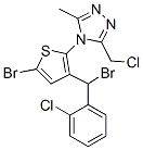 CAS 登录号：62551-57-9， 4-[5-溴-3-[溴(2-氯苯基)甲基]-2-噻吩基]-3-(氯甲基)-5-甲基-4H-1,2,4-三唑