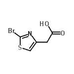 CAS 登录号：62557-07-7， (2-溴-1,3-噻唑-4-基)乙酸