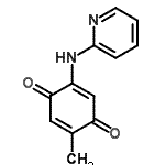 CAS 登录号：625839-53-4， 2-甲基-5-(2-吡啶基氨基)-1,4-苯醌