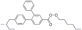 CAS 登录号：62614-61-3， 4-(己氧基)苯基 (S)-4'-(2-甲基丁基)[1,1'-联苯]-4-羧酸酯