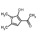 CAS 登录号：62672-69-9， 1-(2-羟基-1,5-二甲基-1H-吡咯-3-基)乙酮
