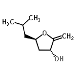 CAS 登录号：630096-42-3， (3R,5R)-5-异丁基-2-亚甲基四氢-3-呋喃醇
