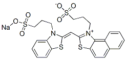 CAS#: 63149-36-0, 1-(3-Sulfopropyl)-2-((3-(3-sulfopropyl)-2(3H)-benzothiazolylidene)methyl)-Naphtho(1,2-d)thiazolium inner salt sodium salt