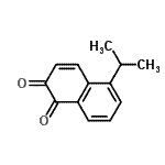 CAS 登录号：63166-22-3， 5-异丙基-1,2-萘二酮