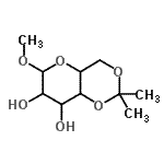 CAS 登录号：63167-67-9， 甲基4,6-O-异亚丙基吡喃己糖苷