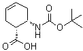 CAS 登录号：63216-52-4， (1R,6S)-6-({[(2-甲基-2-丙基)氧基]羰基}氨基)-3-环己烯-1-羧酸