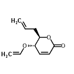 CAS 登录号：634196-58-0， (5S,6R)-6-烯丙基-5-(乙烯基氧基)-5,6-二氢-2H-吡喃-2-酮
