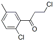 CAS 登录号：63549-34-8， 3-氯-1-(2-氯-5-甲基苯基)-1-丙酮