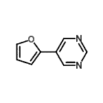 CAS 登录号：63558-71-4， 5-(2-呋喃基)嘧啶