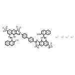 CAS 登录号：6358-73-2， 四钠3,3'-(4,4'-联苯二基二-2,1-二氮烯二基)二{4-羟基-5-[(2-羟基-1-萘基)偶氮]-2,7-萘二磺酸酯}