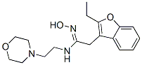 CAS 登录号:63605-45-8, 2-乙基-N-(2-吗啉基乙基)-3-苯并呋喃乙酰胺肟