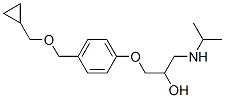 CAS#: 63659-22-3, 1-[4-[(Cyclopropylmethoxy)Methyl]Phenoxy]-3-[(1-Methylethyl)Amino]-2-Propanol