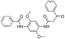 CAS 登录号:6369-23-9, N-(4-苯甲酰胺基-2,5-二甲氧基苯基)-3-氧代-3-苯基丙酰胺