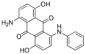 CAS 登录号:6370-89-4, 1-氨基-4,8-二羟基-5-(苯基氨基)蒽醌