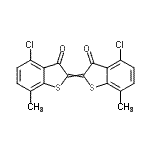 CAS 登录号：6371-31-9， 4-氯-2-(4-氯-7-甲基-3-氧代-1-苯并噻吩-2(3H)-亚基)-7-甲基-1-苯并噻吩-3(2H)-酮