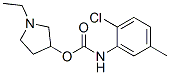 CAS 登录号：63716-29-0， 2-氯-5-甲基苯胺基甲酸 1-乙基-3-吡咯烷基酯
