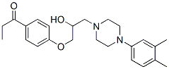 CAS#: 63744-54-7, 1-[4-[3-[4-(3,4-Dimethylphenyl)-1-Piperazinyl]-2-Hydroxypropoxy]Phenyl]-1-Propanone