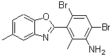 CAS#: 638159-15-6, 4,6-Dibromo-2-methyl-3-(5-methyl-1,3-benzoxazol-2-yl)aniline