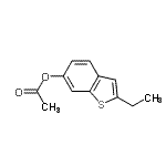 CAS 登录号：638219-85-9， 2-乙基-1-苯并噻吩-6-基乙酸酯
