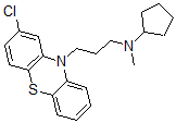 CAS 登录号:63833-99-8, 2-氯-N-环戊基-N-甲基-10H-吩噻嗪-10-丙-1-胺