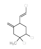 CAS 登录号：63866-51-3， (1R)-1beta,2beta-二氯-4beta-[(E)-2-氯乙烯基]-1-甲基-5-亚甲基环己烷