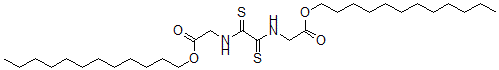 CAS 登录号：63867-41-4， N,N'-二(十二烷氧基羰基甲基)乙烷二硫代酰胺