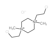 CAS 登录号：63867-58-3， N,N'-二甲基-N,N'-二(2-氯乙基)哌嗪鎓二氯化物