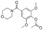 CAS 登录号:63868-49-5, 4-(4-乙酰氧基-3,5-二甲氧基苯甲酰基)吗啉