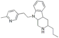 CAS 登录号：63885-32-5， 1,2,3,4,4a,9alpha-六氢-9-[2-(2-甲基-5-吡啶基)乙基]-3-丙基-9H-吡啶并[3,4-b]吲哚