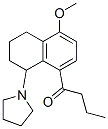 CAS 登录号：63886-62-4， 1-(1,2,3,4-四氢-8-丁酰基-5-甲氧基萘-1-基)吡咯烷