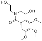 CAS 登录号:63886-97-5, N,N-二(2-羟基乙基)-3,4,5-三甲氧基苯甲酰胺