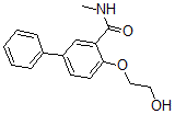 CAS 登录号:63906-81-0, 2-(beta-羟基乙氧基)-N-甲基-5-苯基苯甲酰胺