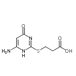 CAS#: 63916-09-6, 3-[(6-Amino-4-oxo-1,4-dihydro-2-pyrimidinyl)sulfanyl]propanoic acid