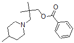 CAS 登录号:63916-77-8, 2,2-二甲基-3-(4-甲基哌啶基)丙基苯甲酸酯