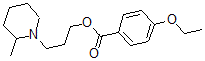 CAS 登录号:63916-80-3, 3-(2-甲基哌啶基)丙基 4-乙氧基苯甲酸酯